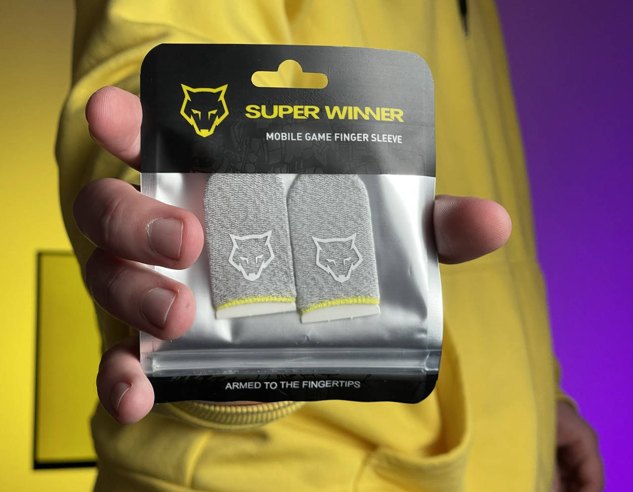 

1 пара Sarawolf v1 игровые напальчники от пота для игр на телефона mobile legends pubg standoff 2