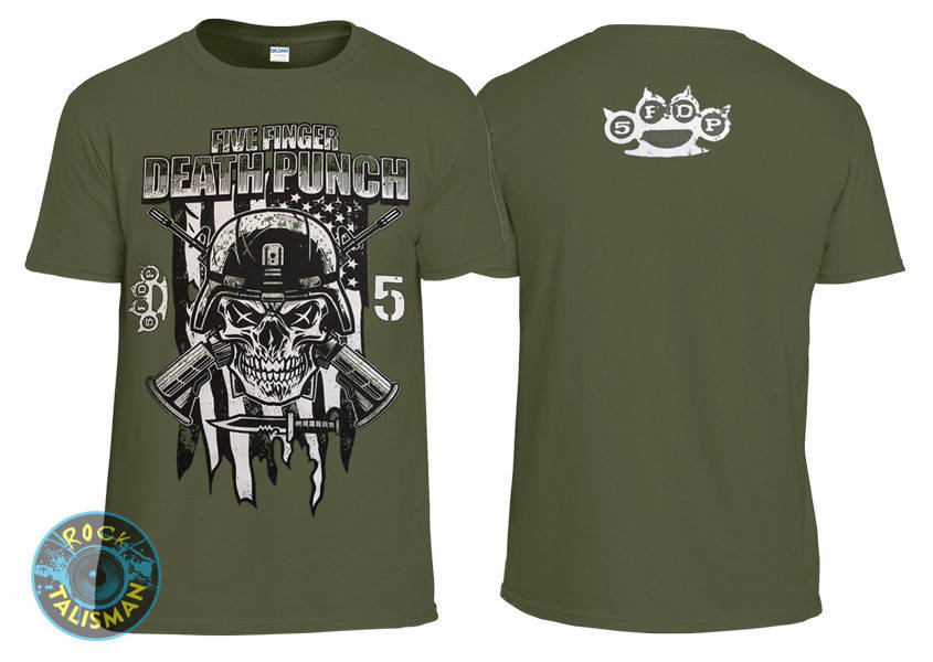 

Футболка FIVE FINGER DEATH PUNCH Infantry Special Forces оливковая S