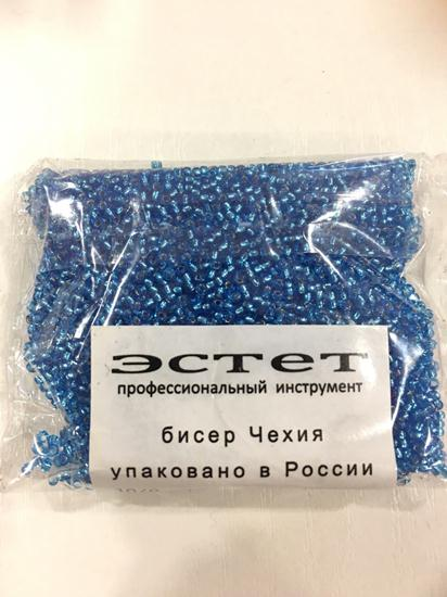 

Бисер ЭСТЕТ (Чехия) темно-голубой перламутровый 50 гр