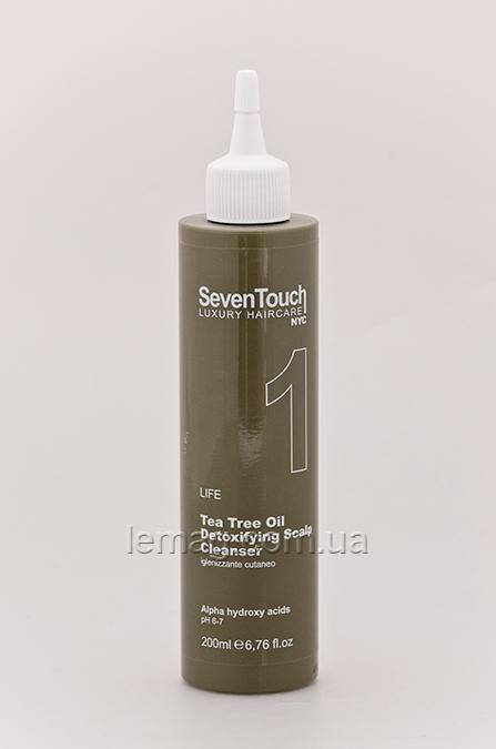 

Seven Touch Очищающее детокс-средство для кожи головы с маслом чайного дерева, 200 мл