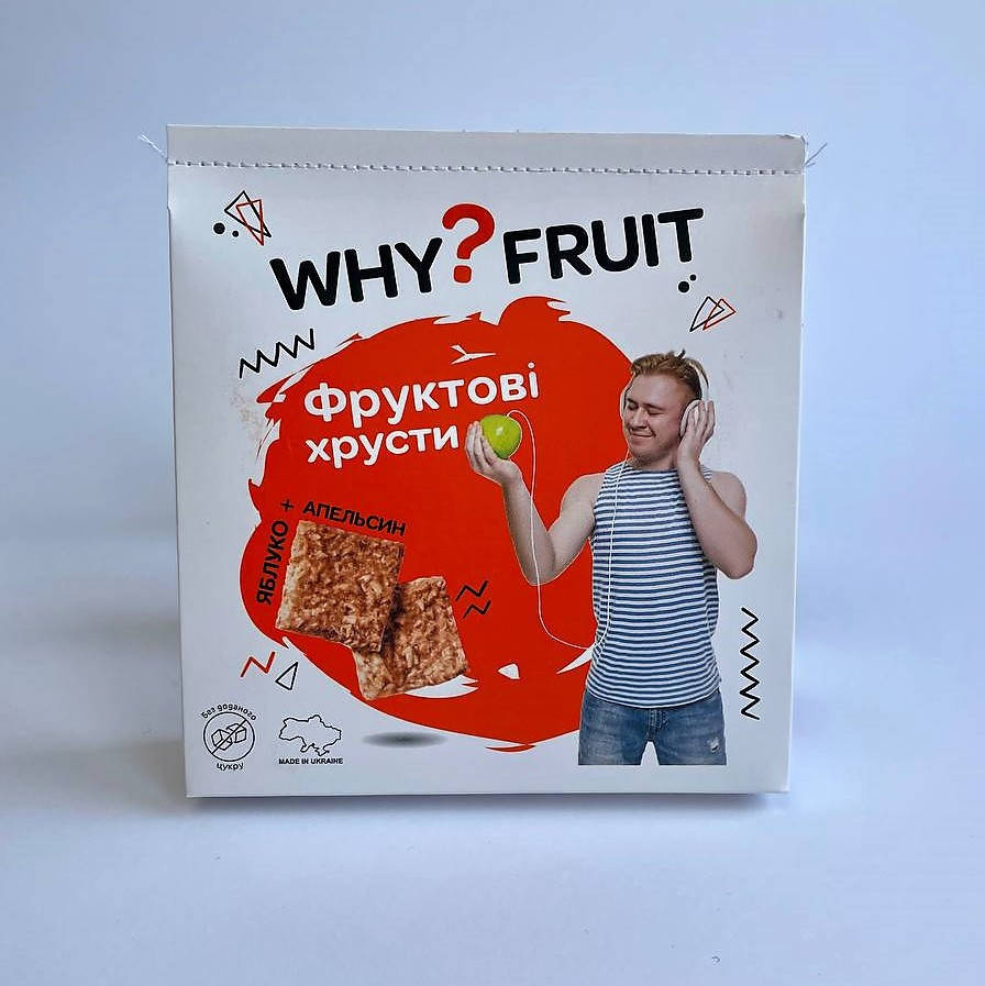 

Фруктовые чипсы "Яблоко-Апельсин" от WhyFruit, 85г 40