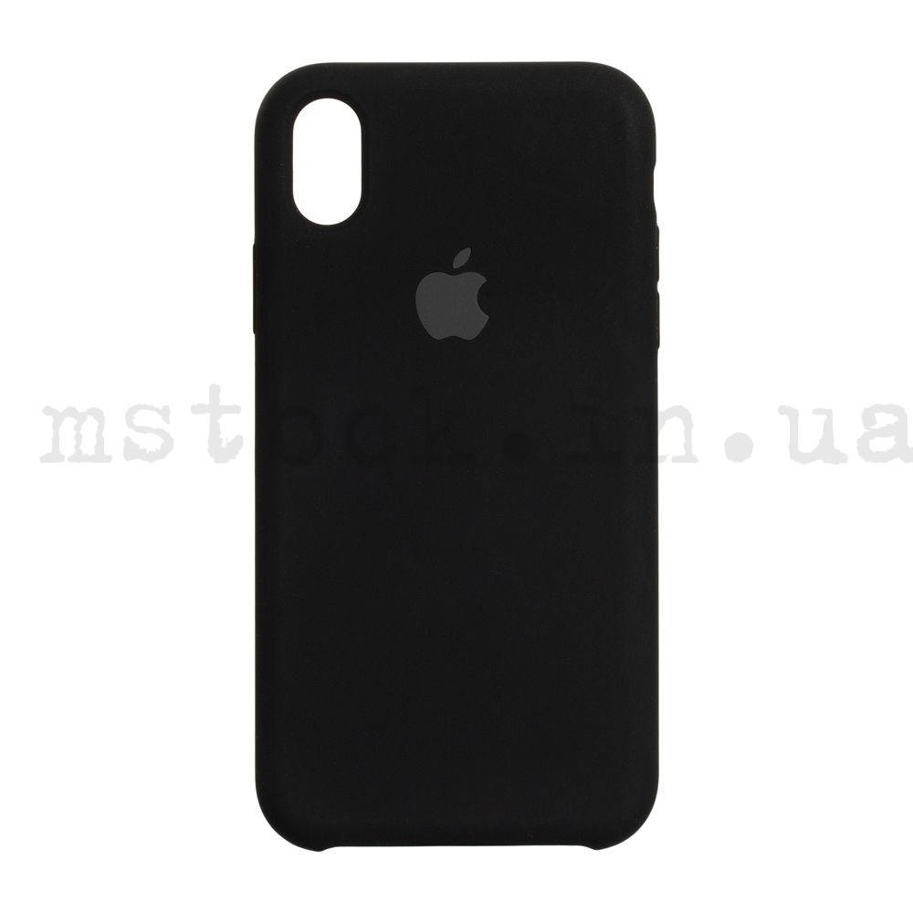 

Чехол (Silicone Case) iPhone XS Max №18 Black, Черный