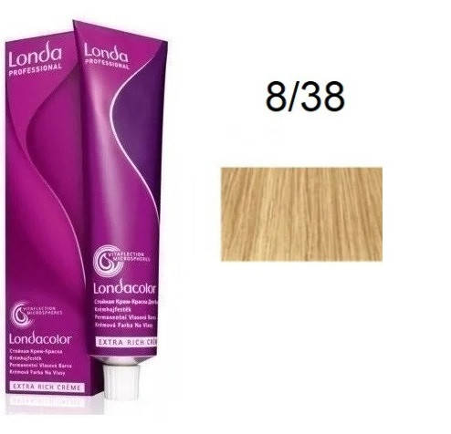 

Крем-краска для волос Londacolor 8/38 Светлый блондин золотисто жемчужный 60 мл