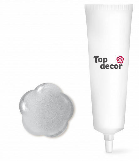 

Пищевой лак гелевый Серебряный 90 гр