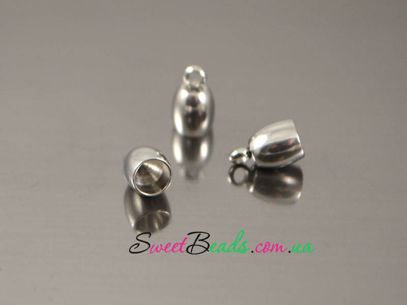 

Наконечник для шнура 8.5*5мм (внутр 4мм), нерж сталь