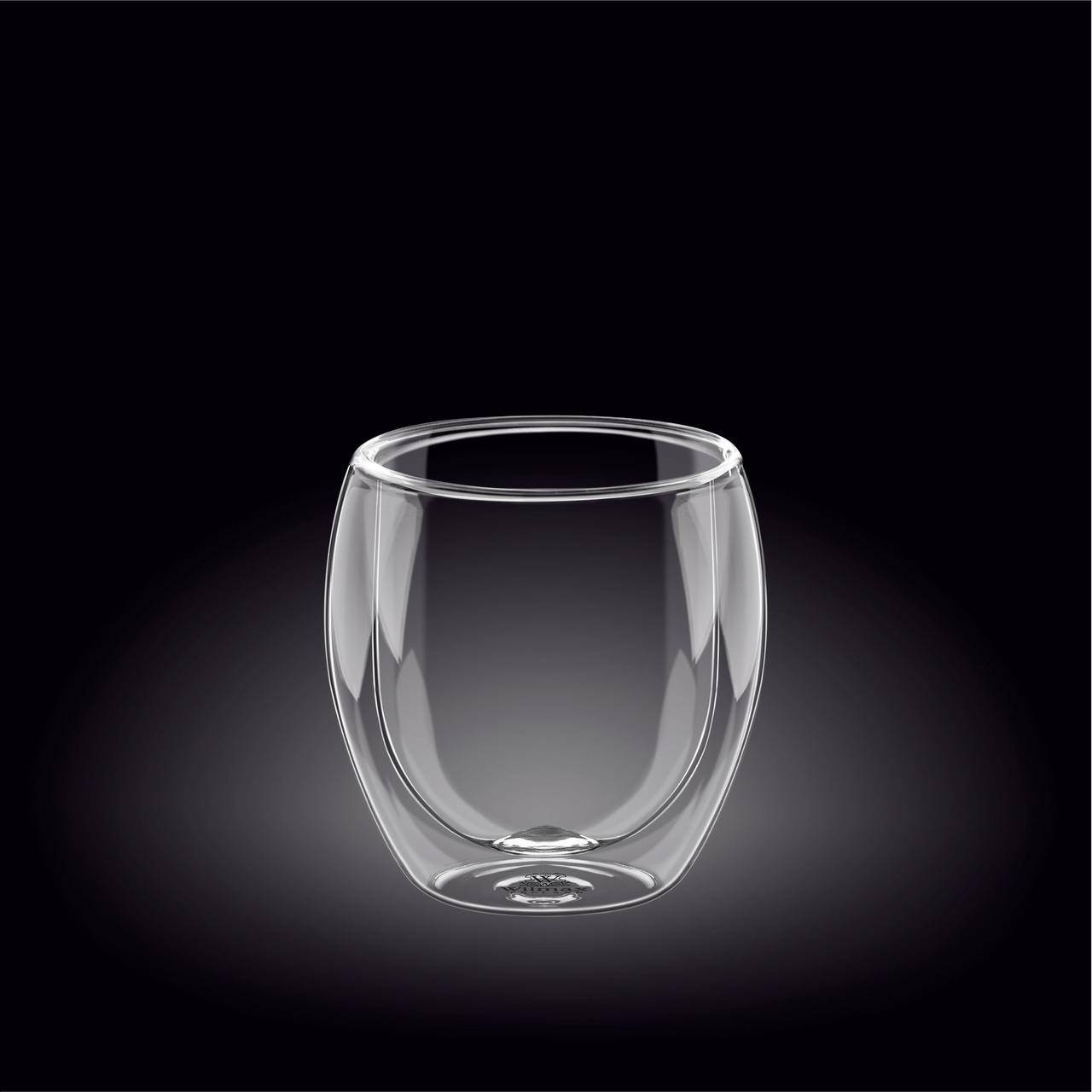 

Термостакан с двойным дном Wilmax Thermo 250мл new 888761/А, Прозрачный