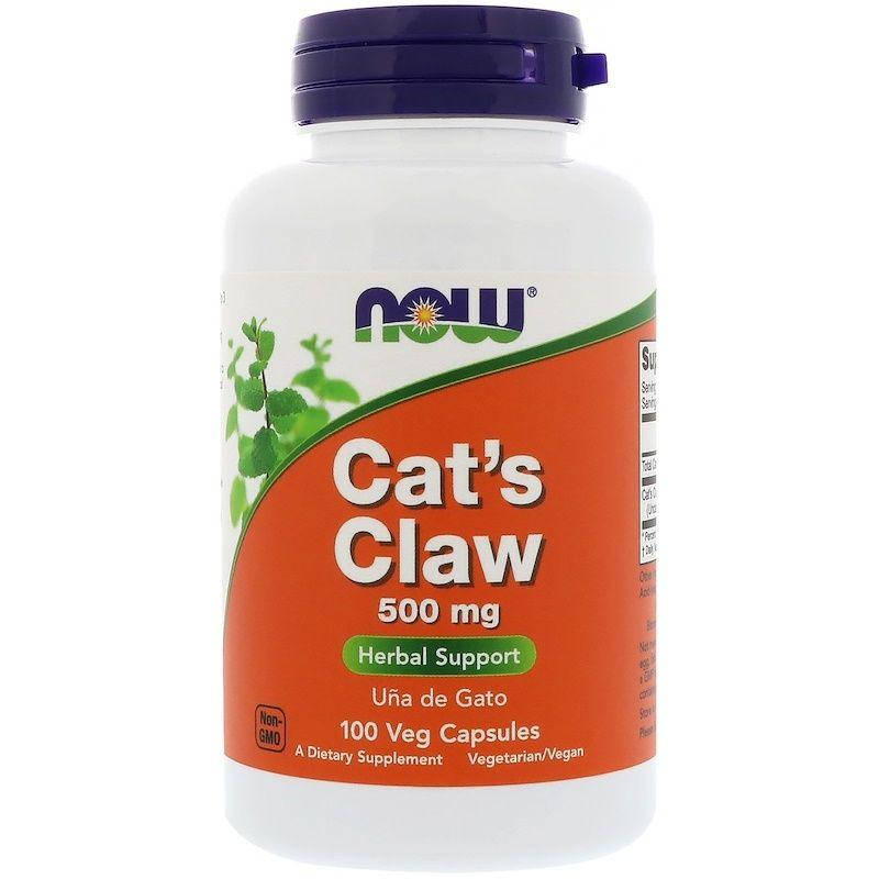 

Now Foods, кошачий коготь, 100 капсул, для иммунитета, от паразитов