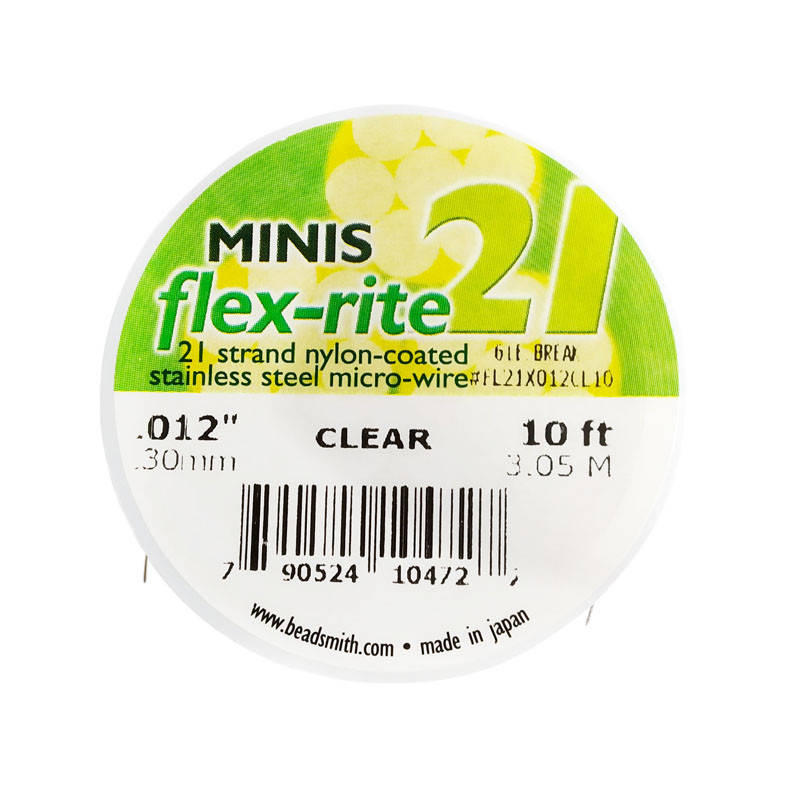 

Тросик ювелирный FLEX-RITE 21 MINIS, Clear, толщина 0.3 мм, 10 футов (3.05 м)
