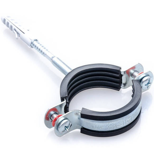 

Хомут для крепления труб 1 1/2" (металлический) 44-50 mm, Черный