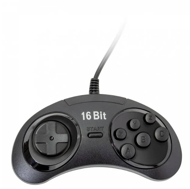

Джойстик Sega 16 bit узкое гнездо, Черный