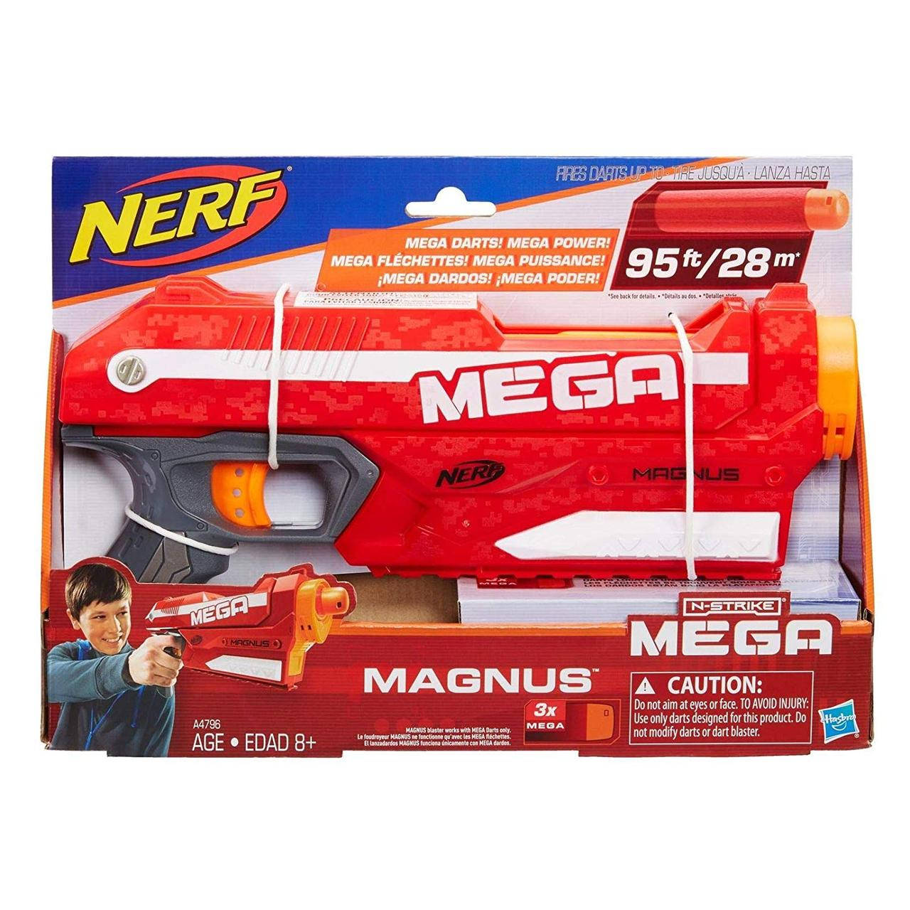 

Бластер с мягкми пулями Магнус - Magnus, Blaster, Mega, Nerf, Hasbro (A4887)