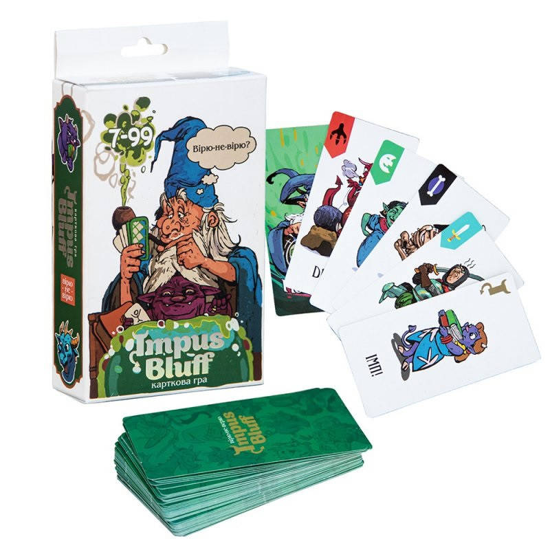 

Гра "Impus Bluff" укр.,в кор-ці,15х8,3х3см №30761 "Strateg"