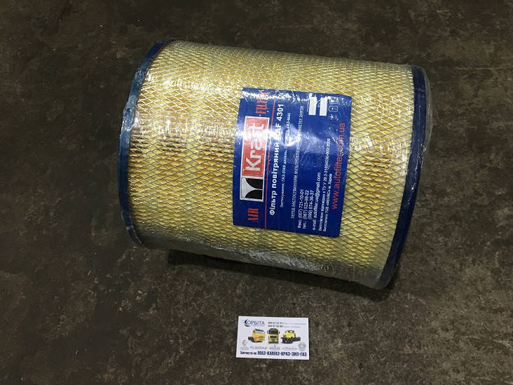 

4301-1109013 Элемент воздушного фильтра ГАЗ 3309, ГАЗ 4301 ТМ KRAFT (Феникс, Украина)