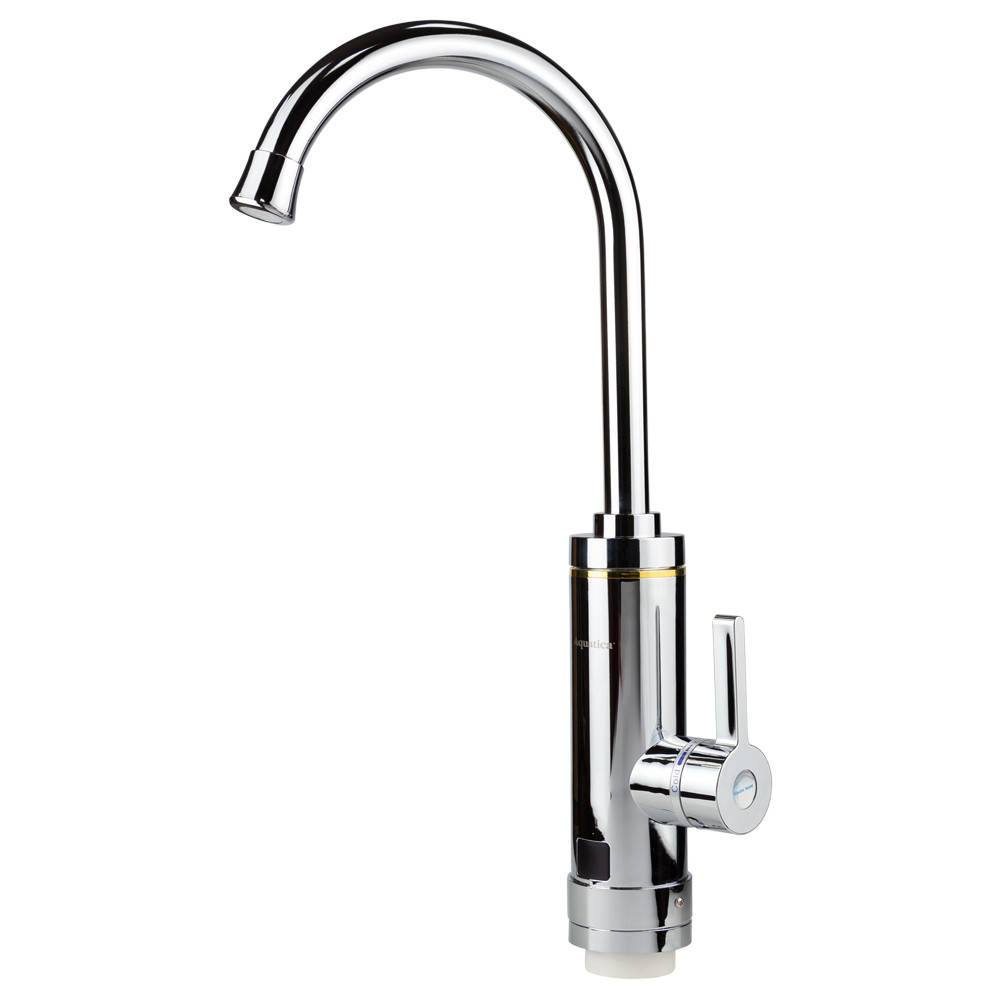 

Кран-водонагреватель проточный HZ 3.0кВт 0.4-5бар для кухни гусак ухо на гайке (C) AQUATICA (HZ-6B143C)