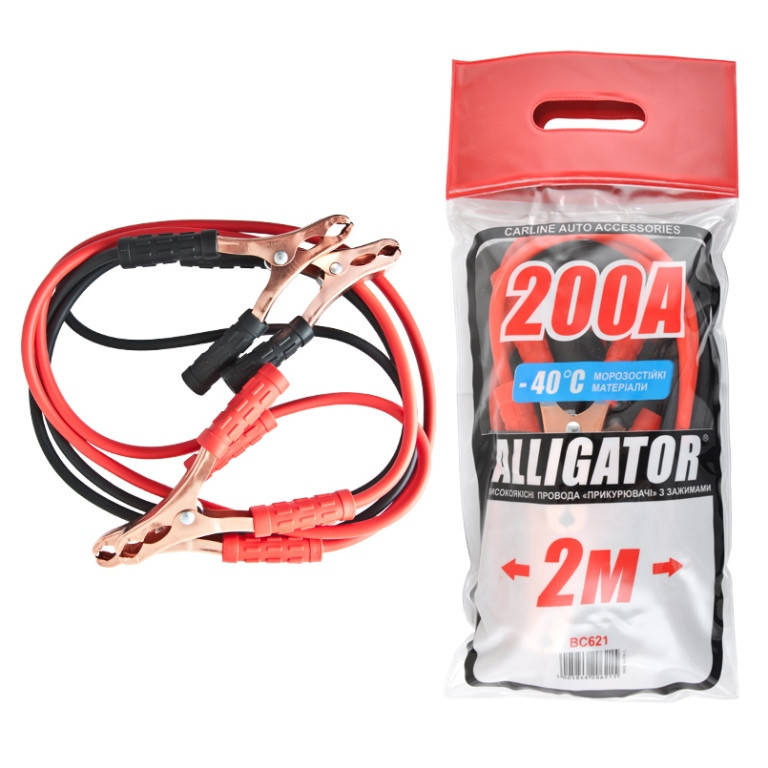 

Провода для прикуривания аккумулятора CarLife Alligator 200A BC621