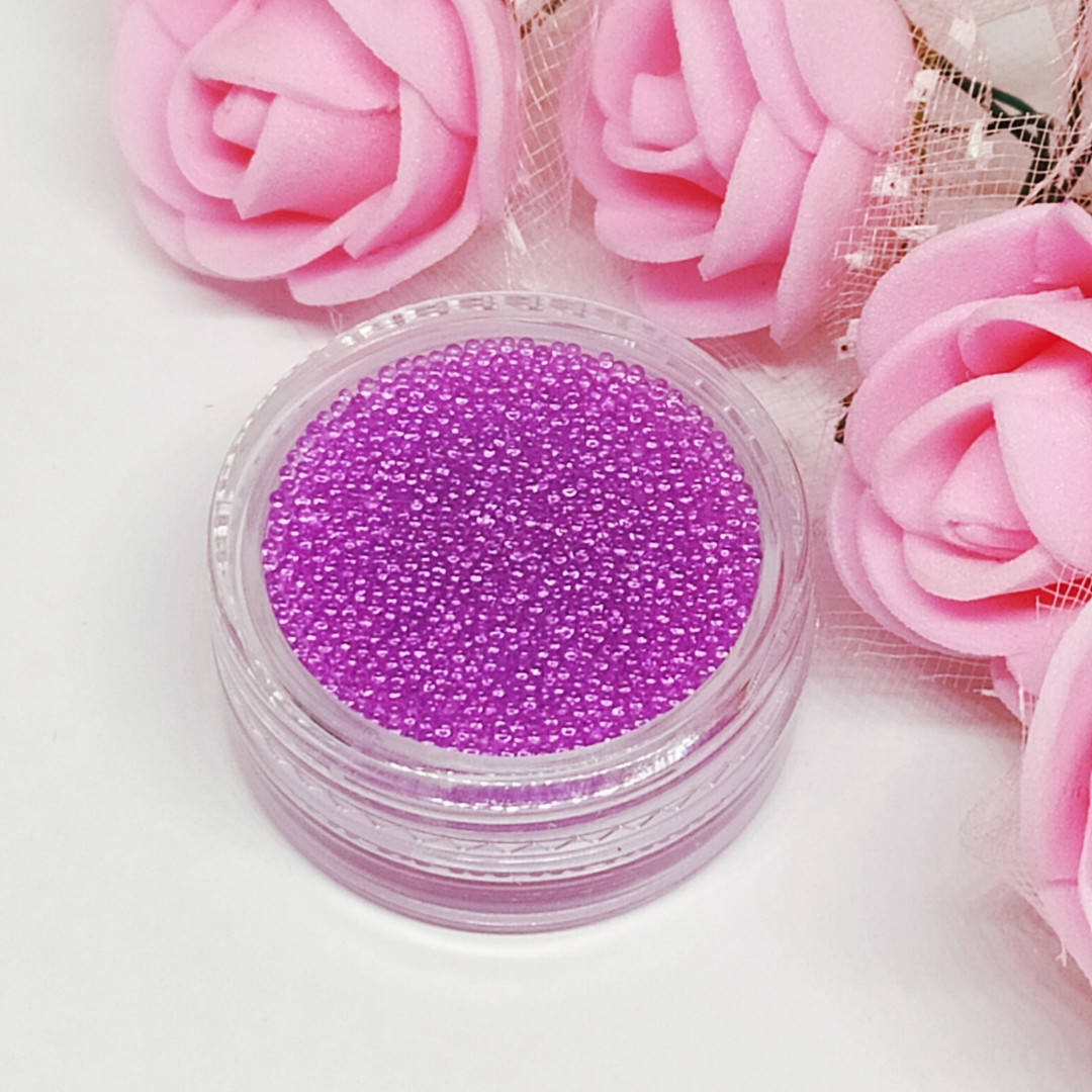 

Сиреневый микробисер, бульенки ,бусинка 1мм