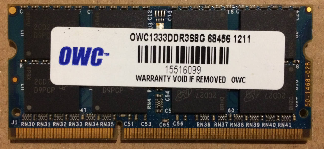 

Для ноутбука 8GB DDR3 1333MHz OWC PC3 10600S RAM Оперативная память