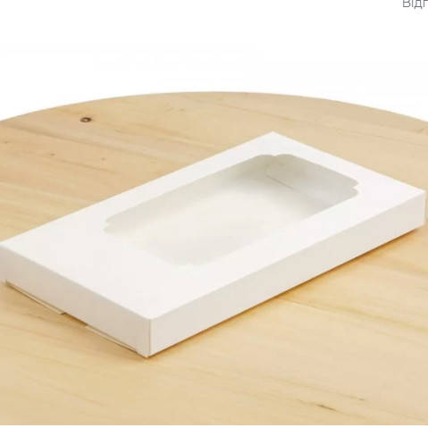 

Коробка для плитки шоколада 18х10х1,8 см. (белая)