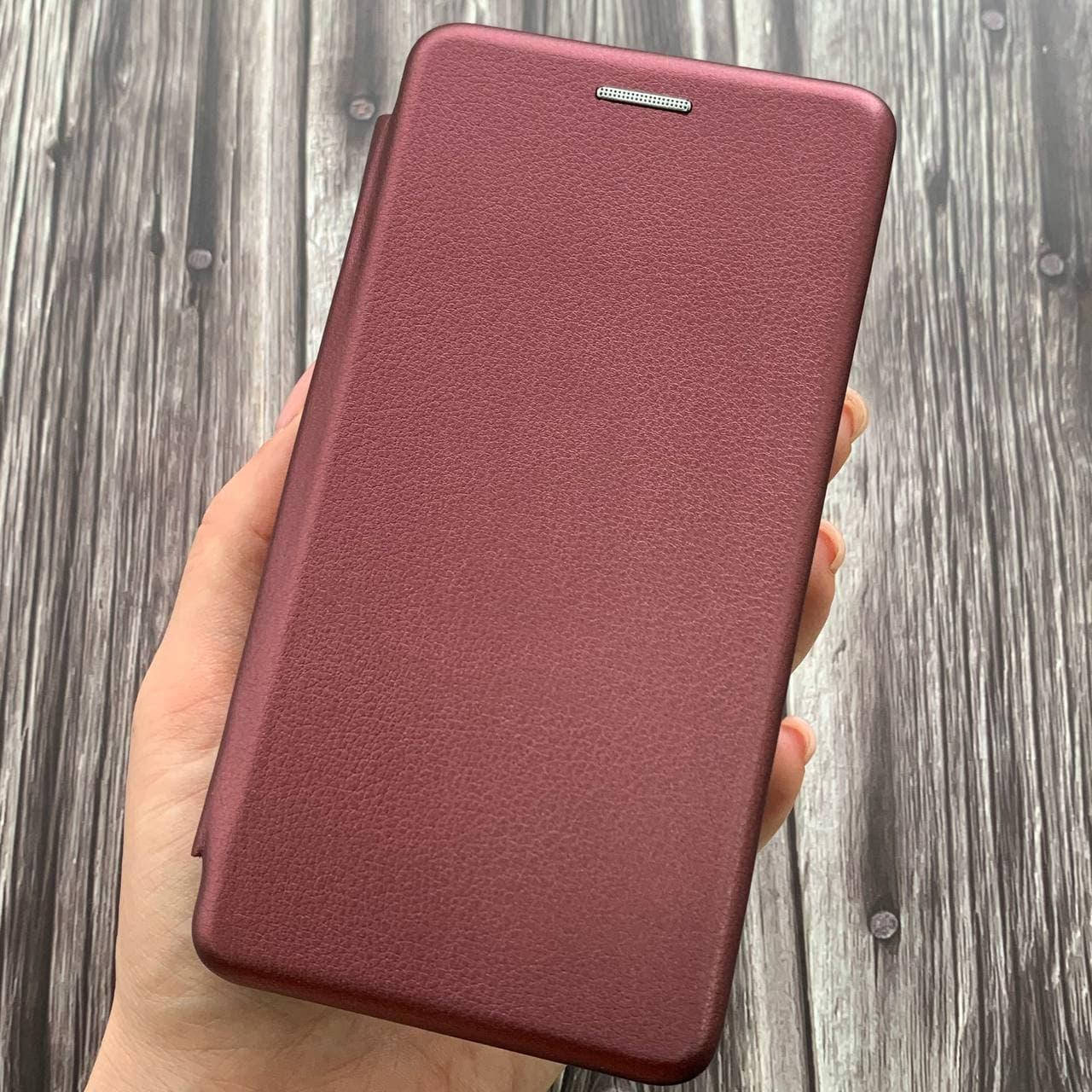 

Чехол книга для Xiaomi Redmi 5a с эко кожи с подставкой магнитом книжка на телефон сяоми 5а бордовая STN, Бордовый