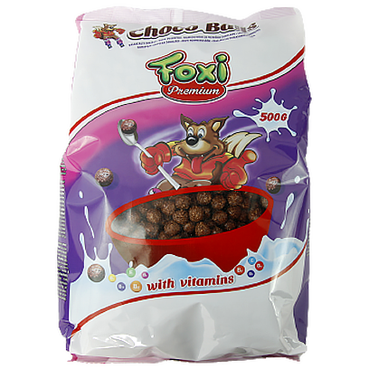 

Сухий сніданок Фоксі шоколадні кульки Foxi choco balls 500g 14шт/ящ (Код : 00-00011919)