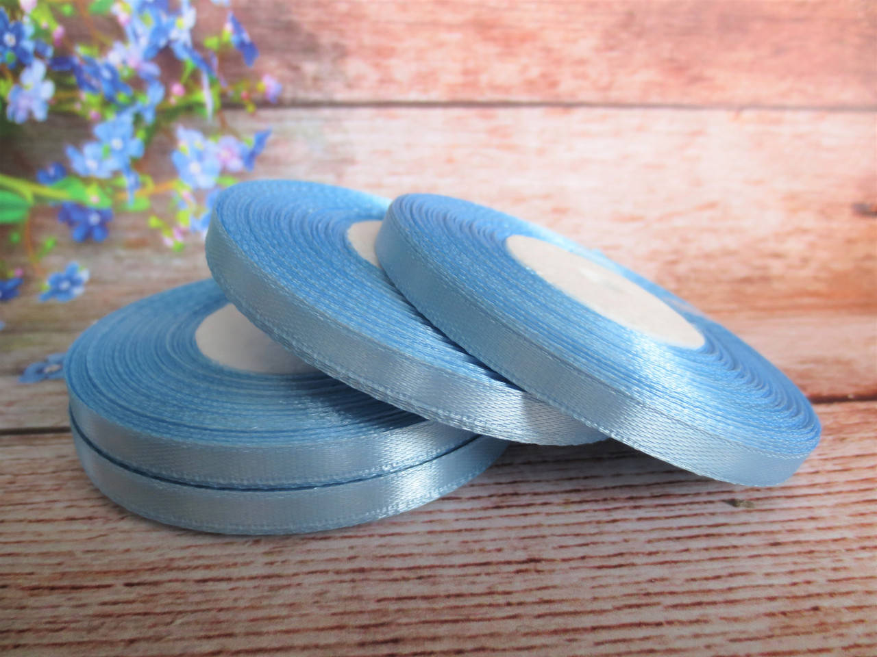 

Атласная лента 0,6 см, 33 м, цвет ГОЛУБОЙ
