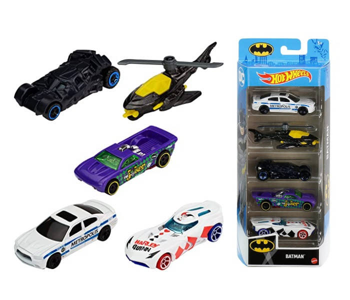 

Hot Wheels 5-Car Pack GWW94 Batman Бетмен Базові машинки Базовые машинки Mattel