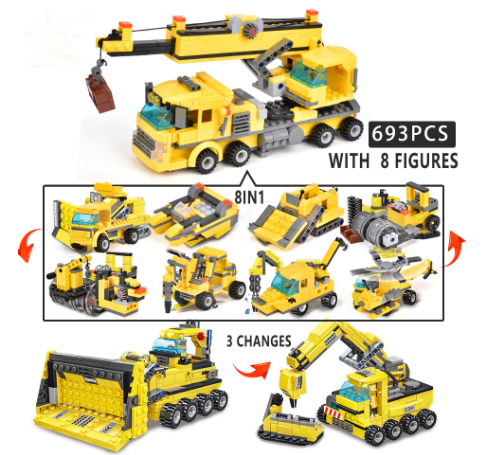 

Лего, Конструктор Строй техника 693 шт! LEGO, Желтый