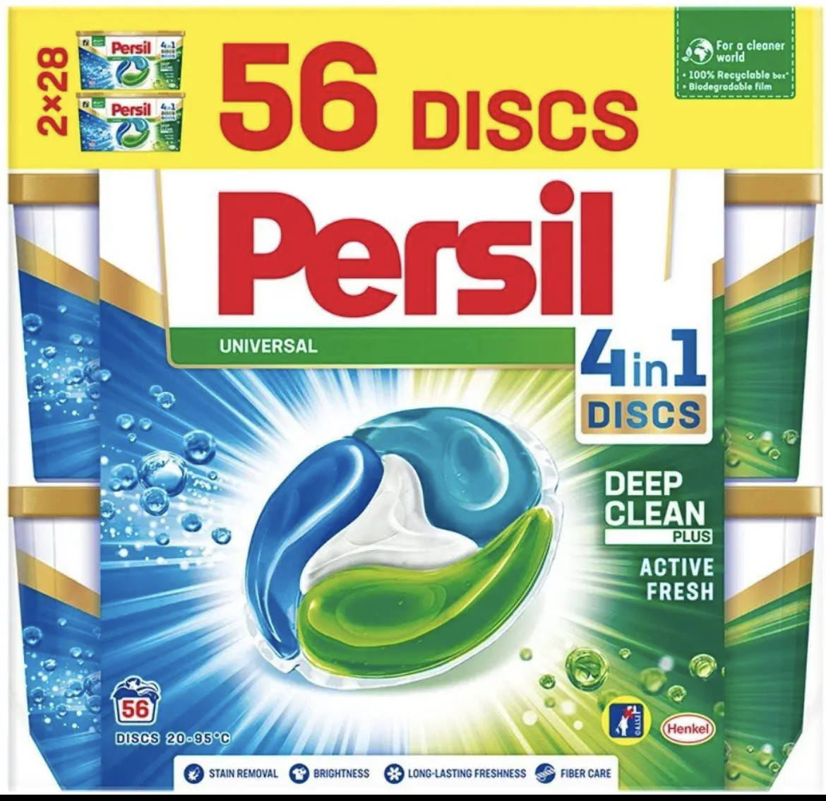 

Капсули для прання Persil Discs Універсал, 56 шт