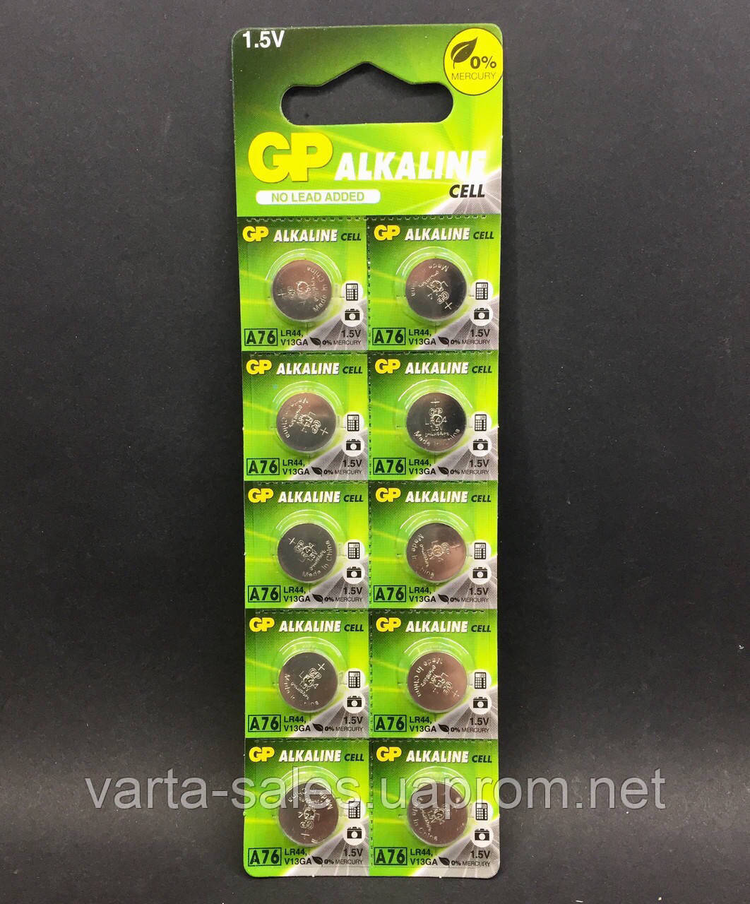 

Батарейки GP Alkaline Cell А76-U10