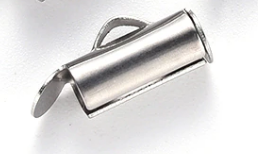 

Концевик для браслетов из нержавеющей стали , для украшений станочного плетения 16 мм - 1 пара