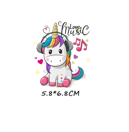 

Термонаклейка Единорожек 1 шт, аппликация для одежды