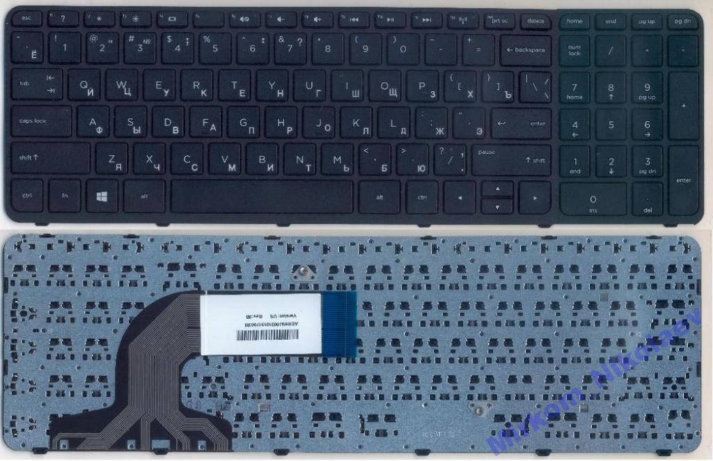 

Клавиатура HP Pavilion 15-N 15T-N 15Z-N с рамкой, Черный