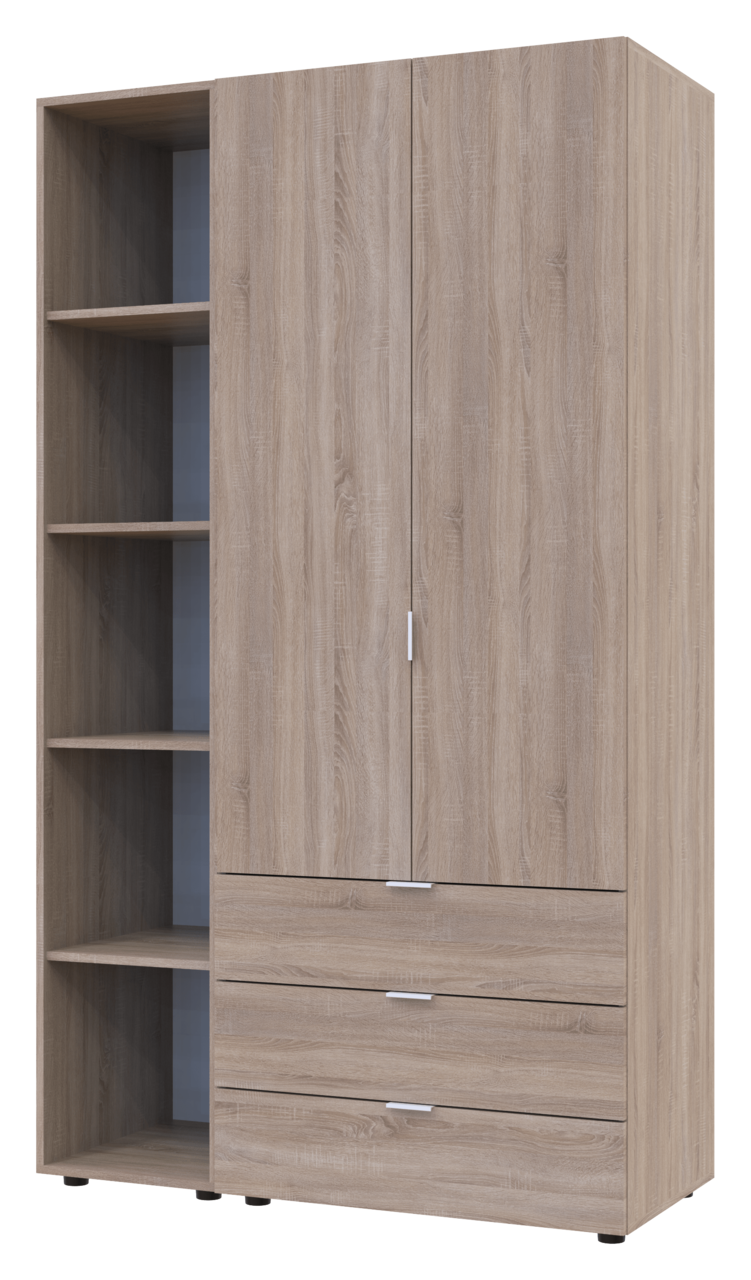 Комплект Doros Гелар з Етажеркою Дуб Сонома 2 ДСП 115.7х49.5х203.4 (42005041) 3