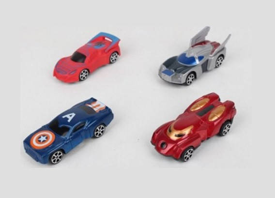 

Машинка инерционная, машинки супергероев, длина машинки 11 см. В ассортименте 4 вида.