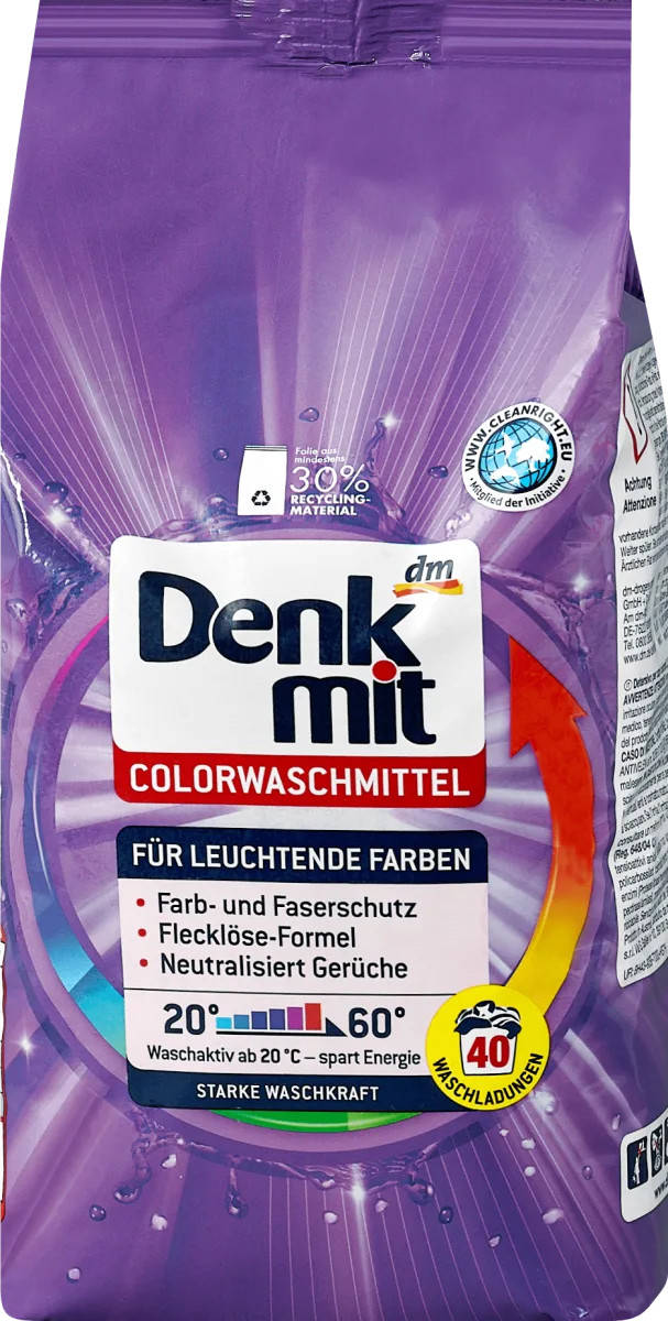 

Порошок для прання Denkmit 2.7кг, 40 циклів