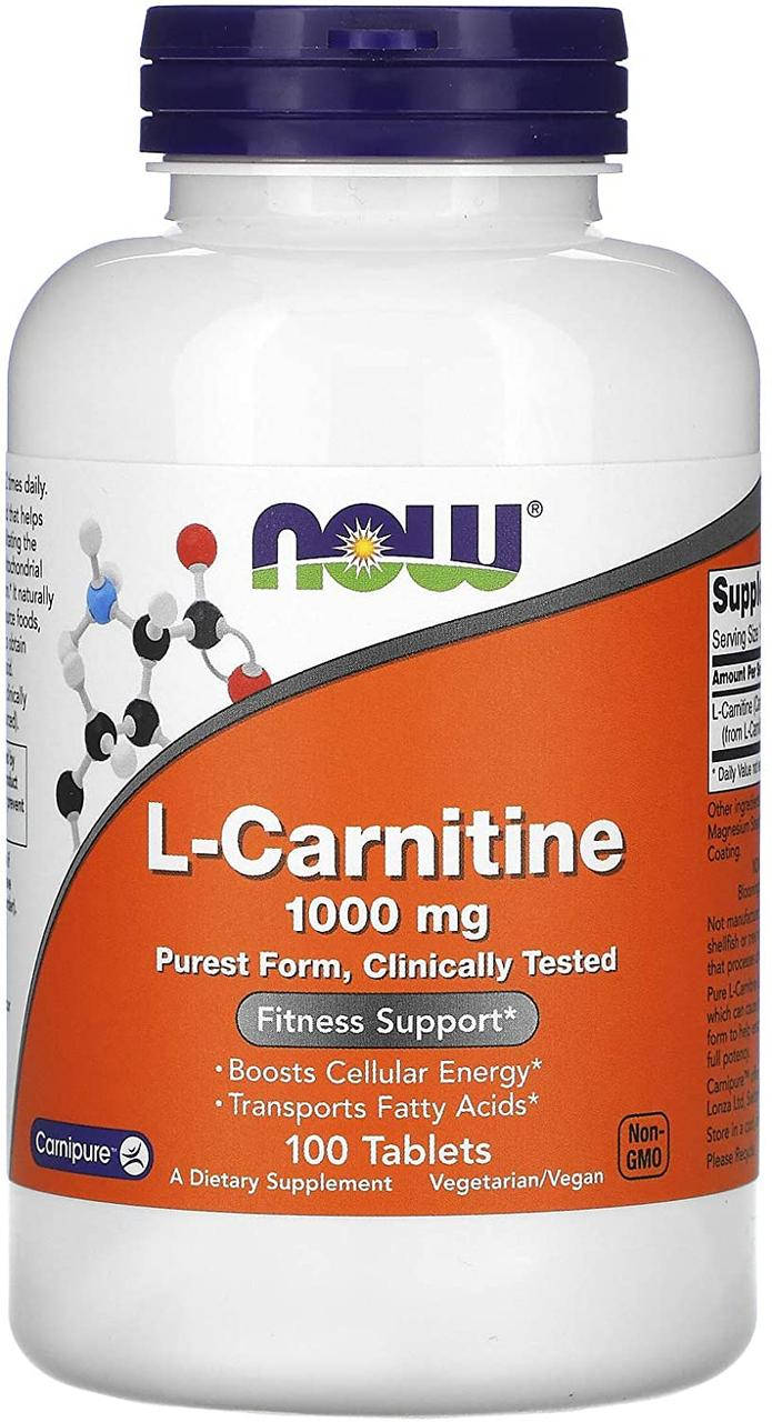 

Now Foods L-Carnitine 1000mg 100 tabs
