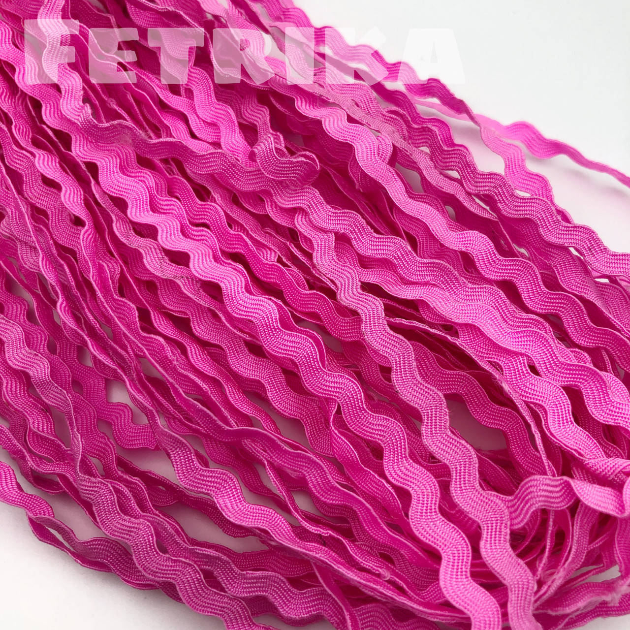 

Тесьма "Вьюнок" розовая, лента "Зигзаг", 5 мм, Розовый