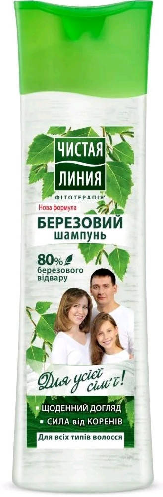 

Чистая линия шампунь березовый для всей семьи 400мл