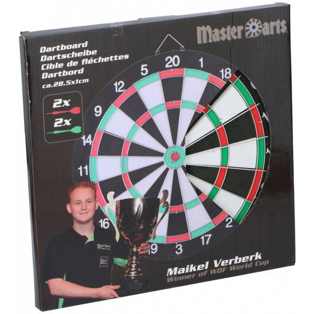 

Дартс картонный Master Arts 28,5см + 4 дротика