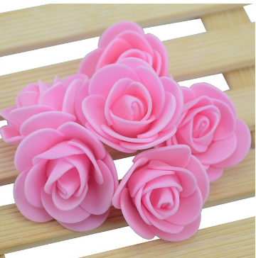

Роза из латекса, цвет розовый, 3,8-4 см