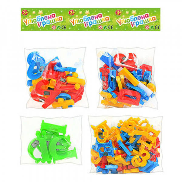 

Набор магнитных букв и цифр Limo Toy 0703-EUR, Разные цвета
