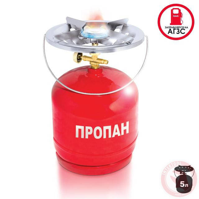 

Комплект газовый кемпинговый 5л. INTERTOOL (GS-0005)