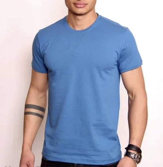 

Футболка мужская однотонная TAIKO голубая ХL