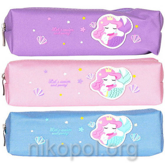 

Пенал школьный "косметичка" "Русалка" 21х6х4,5см., Разные цвета