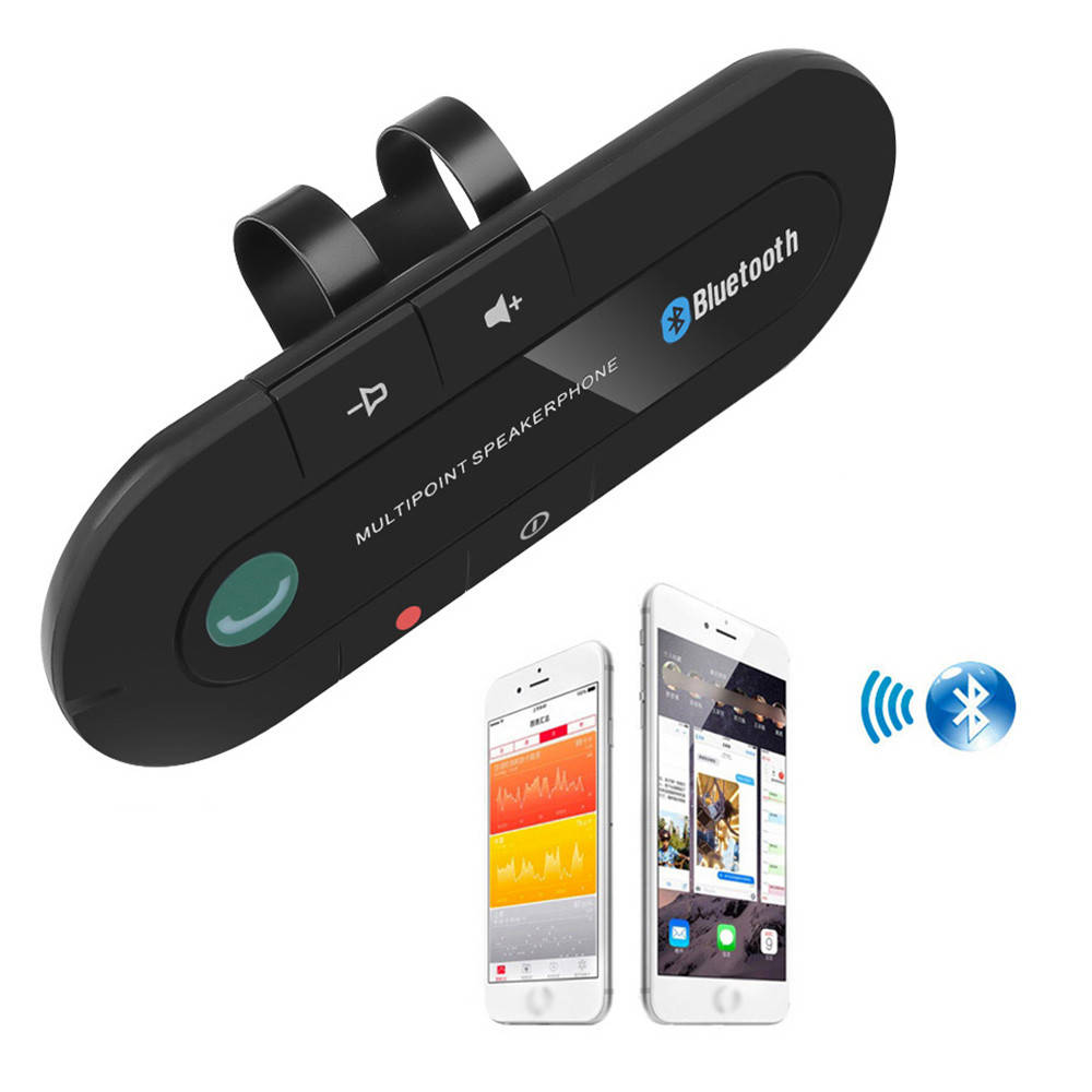 

Автомобильный беспроводной динамик-громкоговоритель Bluetooth Hands Free kit / Спикерфон в авто