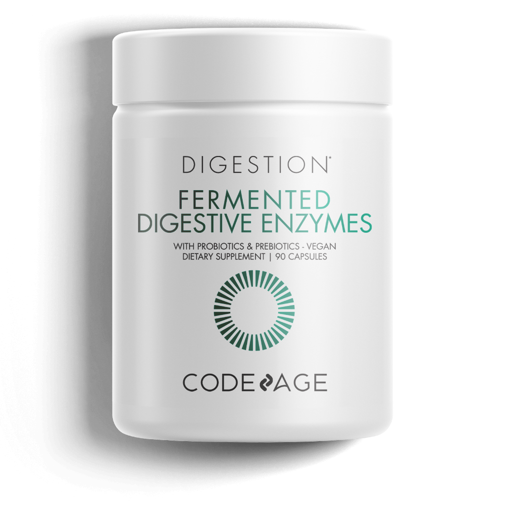 

CodeAge Fermented Digestive Enzymes / Ферментированные пищеварительные энзимы 90 капсул