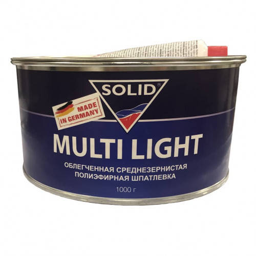 

Облегченная среднезернистая шпатлевка Multi Light (1000 мл), SOLID