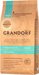 

Grandorf (Грандорф) Living Probiotics 4 Meat & Brown Rice корм низкозерновой 4 вида мяса с бурым рисом, 3 кг