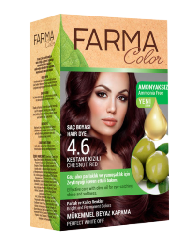 

Крем-фарба для волосся Farma Color 4.6 Червоний каштан