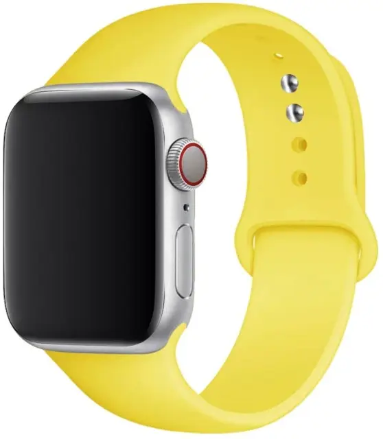 

Силиконовый ремешок Sport Band для Apple Watch 42 44mm Yellow (Желтый)